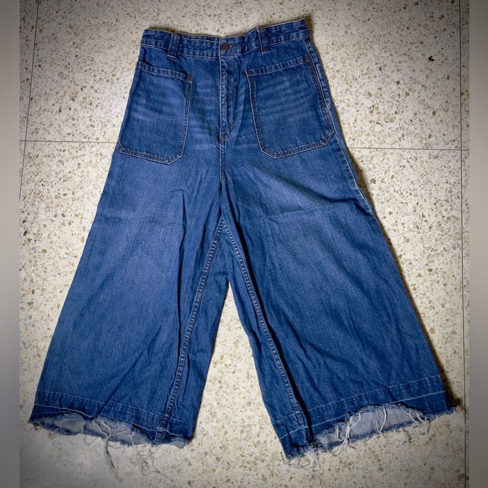 Free People - We the Free Wide Leg Cropped Denim jeans